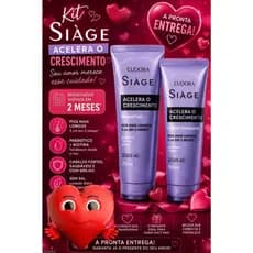 Shampoo Eudora Siàge Crescimento 250ml - Limpeza Sem Ressecar, Crescimento Acelerado, 3x Menos Quebra