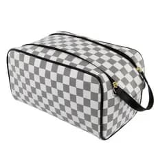 Nécessaire Grande/ Masculina Feminina /Organizadora Viagem /Bolsa de Mão /Porta Chuteiras /Porta Maquiagens BRANCO