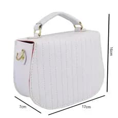 Bolsa Pequena Feminina Tiracolo Alça Transversal Blogueirinha Branca