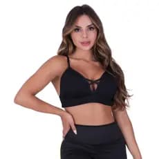 Top Academia Fitness Com Bojo Removível Alça Fina Suplex