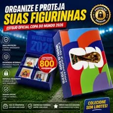 ESTOJO PORTA FIGURINHAS COPA DO MUNDO 2026