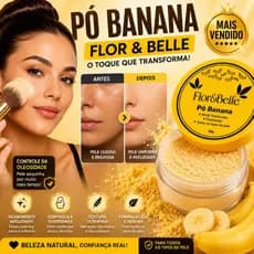 Pó Banana Flor Belle Seu Rosto Lindo Sua Maquiagem Com Toque Profissional