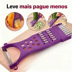 Descascador e Ralador de Plástico 15cm Legumes Cozinha Frutas Verduras KIT 1/2 ou 3