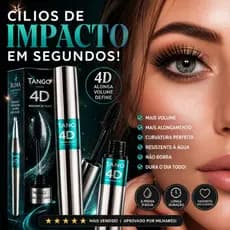 Rímel Tango 4D Original Alongamento Extremo Volume Intenso Prova D'Água