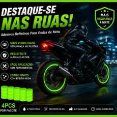 Tampinha Pneus Neon Moto Brilha No Escuro Bico De Pneu Fluorescente Verde Kit 4 8 12 16 Unidades