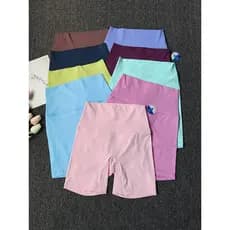Shorts de yoga feminino Nude sentir sem linha embaraçosa magro cintura alta Fitness esportes quarto calças de secagem rá