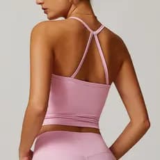 Novas roupas de yoga colete feminino com almofada no peito cinta fina yoga Fitness Pilates sutiã correndo treinamento pr