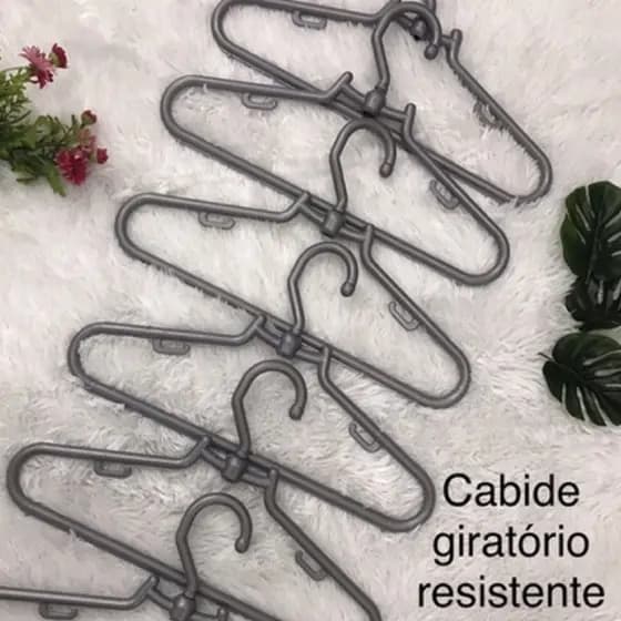 Cabides de roupas plástico rotativo