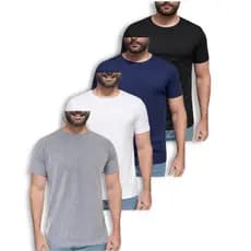 Camiseta Masculina 100% Algodão Básica Premium