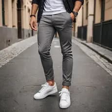 Calça SARJA Masculina  Alfaiataria Sport Fino Skinny Social Slim