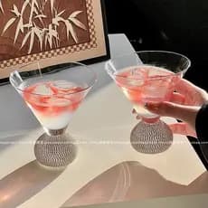 Taças de Vidro com Cristais Diamantados e Prata para Whisky | Design Luxuoso e Criativo