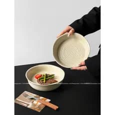 Prato Fundo em Cerâmica com Estilo Artístico | Tigela para Salada e Massa | Toque Premium para seu Café da Manhã