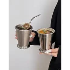 Copo Térmico em Aço Inoxidável 400ml | Gelado, Café, Sucos | Design Minimalista e Portátil