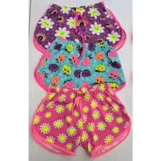 Kit com 3 Shorts infantil Feminino