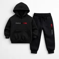 Conjunto Moletom Infantil Paris Moda Unissex Inverno Calça