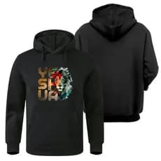 Moletom Yeshua Moda Cristã Blusa De Frio Canguru Flanelada