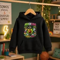 Moletom Abacatudo Personagem Casaco Moda Infantil Tendência Desenho