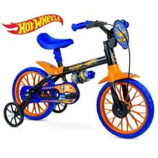 Bicicleta Infantil Hot Wheels Menino Aro 12 Nathor