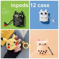 fone sem fio i12 tws inpods 12 capinha Capa De Silicone Para headset Airpods Com Mickey Capa Protetora Para fone de ouvido sem fio i12 inpods 12 case