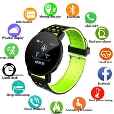 2022 Novo 119Plus Smart Watch Homens Mulheres Relógio Do Esporte Rastreador Smartwatch De Pressão Arterial WhatsApp Para Android Ios PK 116 D13 M4