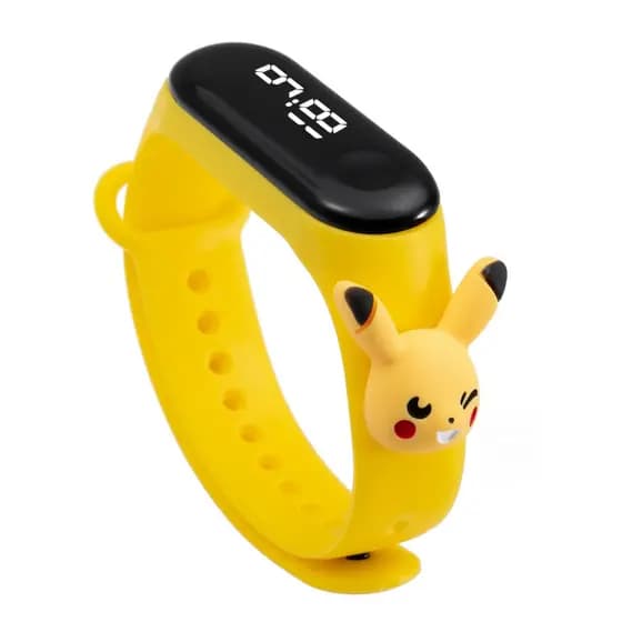 Relógio Pikachu-Infantil À Prova D'água Moda Infantil relógio a prova d água digital com calculadora