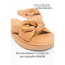 Sandália Modare Rasteira Feminina Ultra Conforto Nó Slide Casual Anatômica Confortável Original