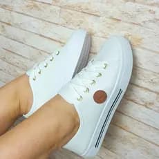 Tênis Feminino Adulto Sapatênis Confortável Casual Moleca Básico