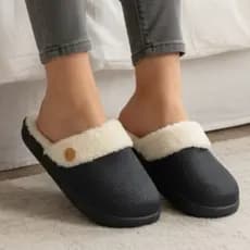 Pantufa Chinelo Nuvem Babuche com Tecido de Pelúcia