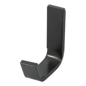 Cabide gancho Preto Black em Aluminio e inox Banheiro Cozinha