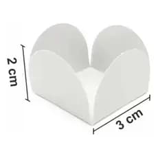 500 Unidades forminhas para doce 4 pétalas 3x3x2cm