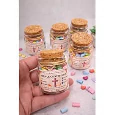 4 unidadws Mini Pote da palavra/pote versiculos/palavras de fé e esperança/mimo critã/igreja/casamento/encontros