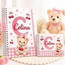 KIT LIVRO DO BEBE PERSONALIZADO + CADERNETA DE VACINAÇÃO /SAUDE.