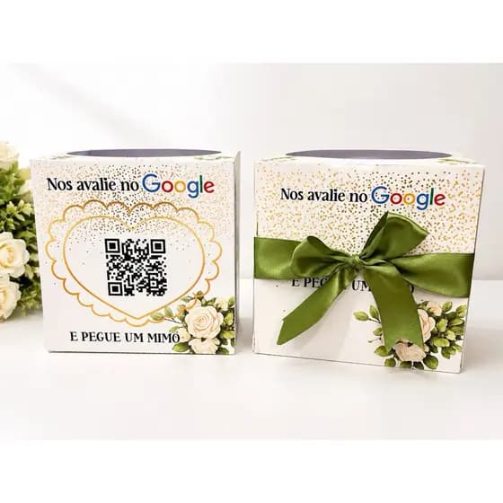 CAIXA PERSONALIZADA NOS AVALIE no  GOOGLE GANHE BRINDE EMPRESA/CLIENTES/AVALIAÇÃO/QUALIFIQUE SOMENTE CAIXA