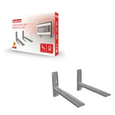 Suporte de Microondas de parede suporte microondas forno elétrico resistente em Aço Cinza Prata
