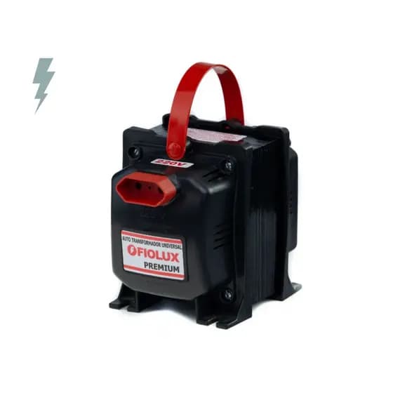 Auto Transformador 3000 VA 1800w Fiolux Bivolt 220 p/ 127 e 127 p/ 220 Conversor de Energia