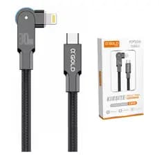 Cabo Carregador Pd Turbo 30w Rotativo agold c-iphone kirsite turbo cb-90 Para iPhone 8 Ao 14