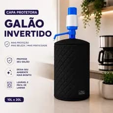 Capa Para Galão De Água Invertido 10L 20L Matelada Lavável Cozinha Escritório Decorativa Premium