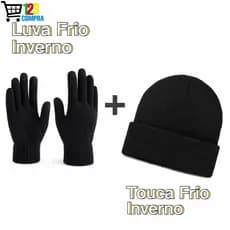 Kit Inverno Térmico Unissex Touca + Luvas Frio Intenso