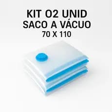 Kit 2 Saco a Vácuo 70 x110  Grande Organizador Edredom Mala Viagem Roupa de Cama