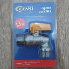 Registro de Gás Esfera  1/2x1/2  Censi 1/4 volta