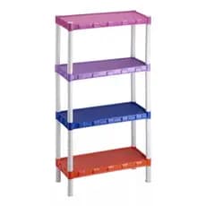 Estante Utilidades Plastica Com pezinhos  4 Prateleiras 1.06x55x25cm, ideal para cozinha, livros