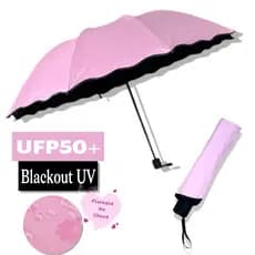 Guarda-Chuva Manual Reforçado LY4054 – Proteção UV, Blackout e Design Mágico de Flores