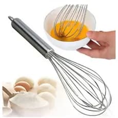 Batedor De Ovos Profissional Manual Aço Inox