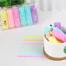 Marca Texto Brush Pen Mini Com 6 Unidades