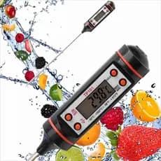 Termômetro Culinário Digital Espeto Tp101 Alimento Cozinha Carnes Bebidas Líquidos Alta Precisão