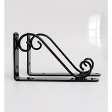 2 Uni. Suporte Invertido Decorativo Para Prateleiras De 25cm