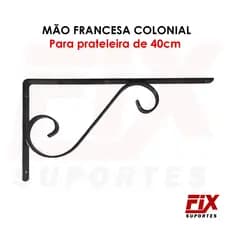 1 Uni. Suporte Decorativo 40cm Para Prateleiras
