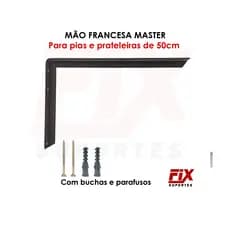 3 Uni. Suporte Master (pesada) 50cm Para Pias E Prateleiras