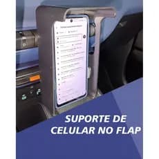 Suporte Protetor Solar P/ Celular Painel Para Uber 99 taxi lala move anti furto painel carro modelo FLAP ar condicionado
