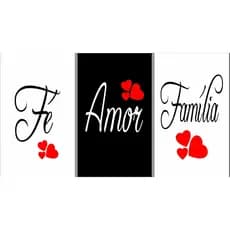 Quadro Decorativos com alta qualidade  kit 3 - Fe/ Amor /Familia